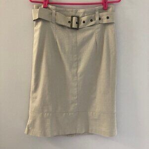 Donna Long Light Taupe Skirt